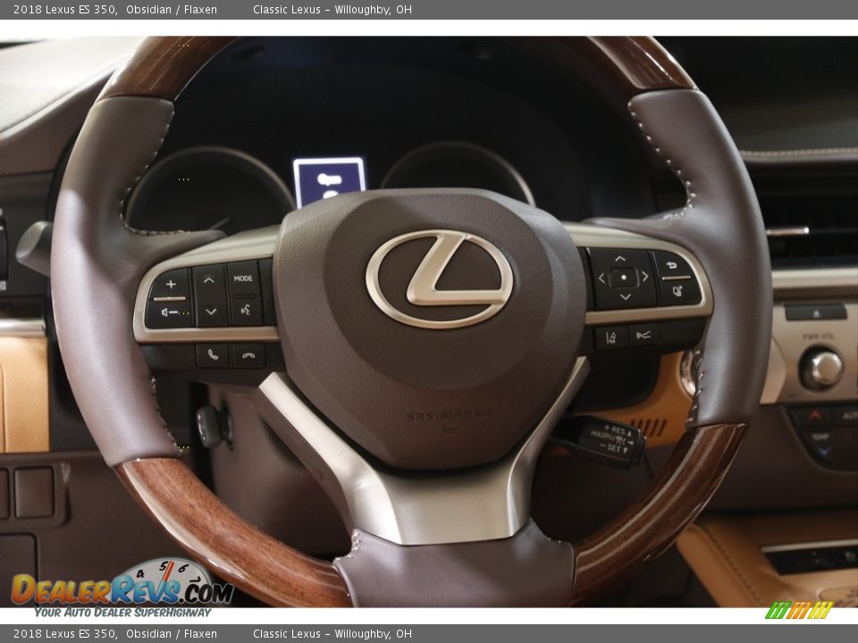 2018 Lexus ES 350 Obsidian / Flaxen Photo #7