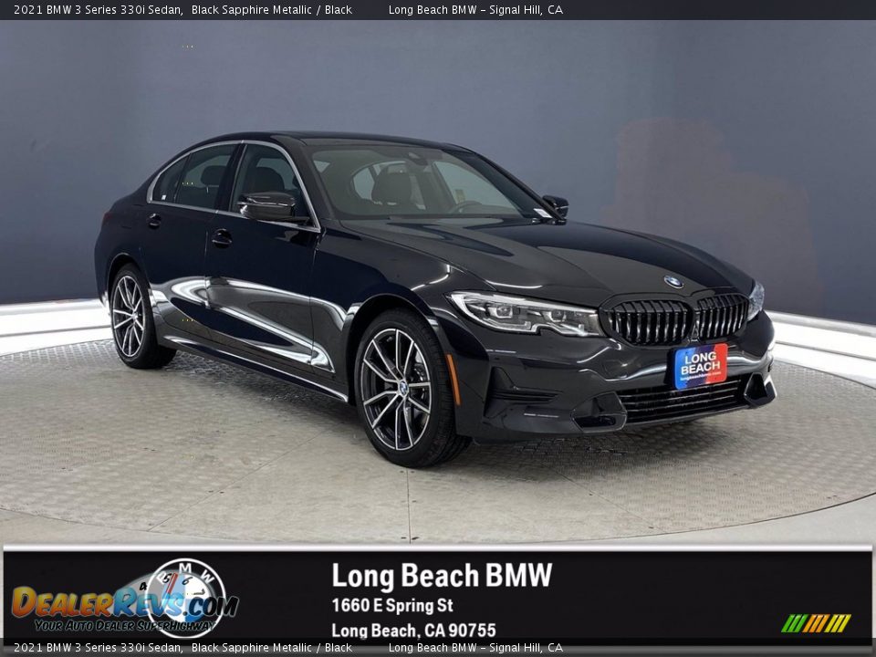 2021 BMW 3 Series 330i Sedan Black Sapphire Metallic / Black Photo #1
