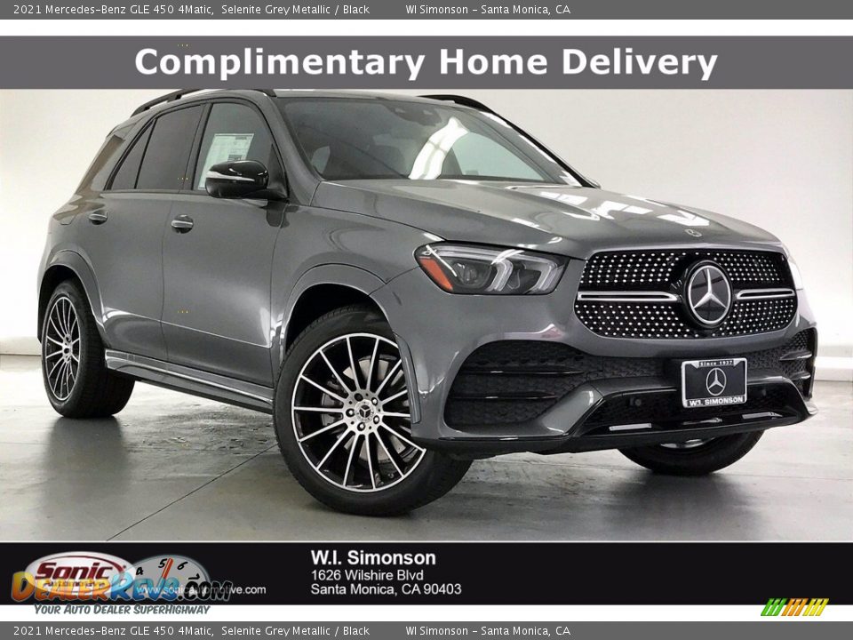 2021 Mercedes-Benz GLE 450 4Matic Selenite Grey Metallic / Black Photo #1