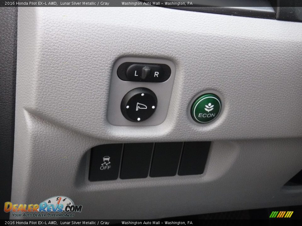 2016 Honda Pilot EX-L AWD Lunar Silver Metallic / Gray Photo #14
