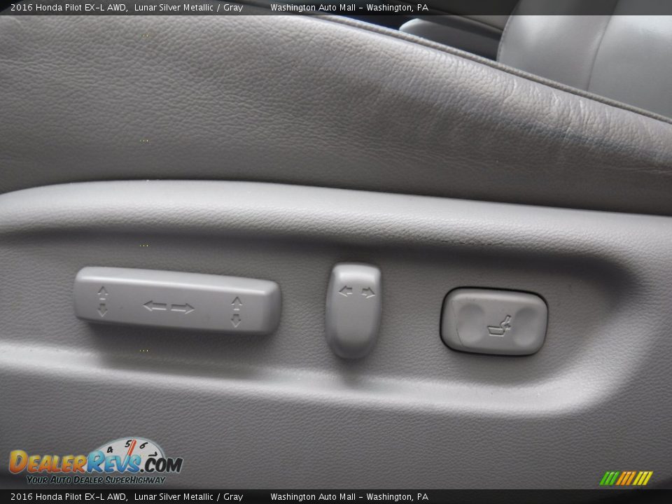 2016 Honda Pilot EX-L AWD Lunar Silver Metallic / Gray Photo #15