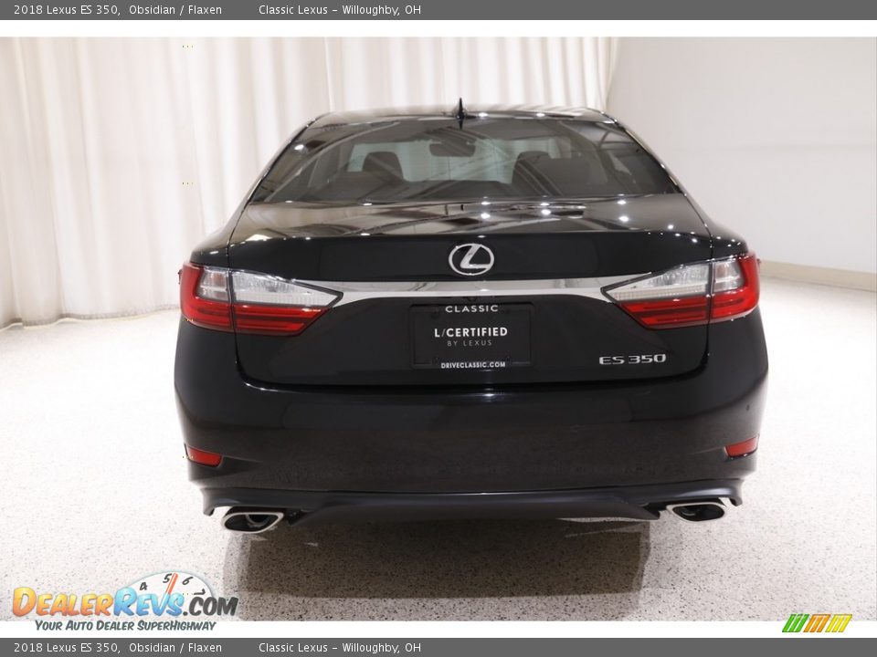 2018 Lexus ES 350 Obsidian / Flaxen Photo #20