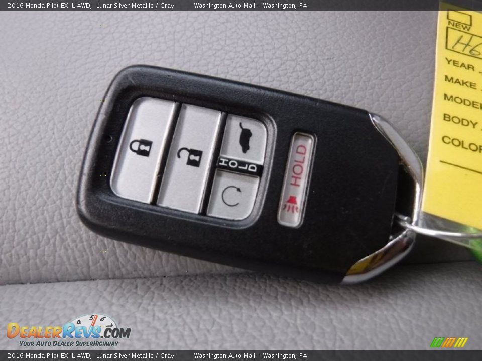 2016 Honda Pilot EX-L AWD Lunar Silver Metallic / Gray Photo #26