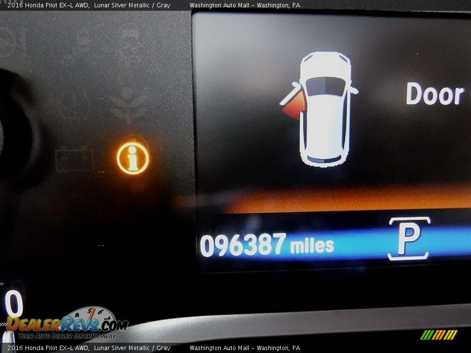 2016 Honda Pilot EX-L AWD Lunar Silver Metallic / Gray Photo #28