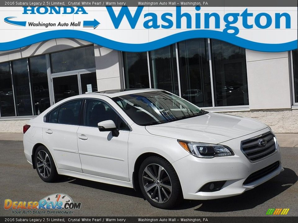 2016 Subaru Legacy 2.5i Limited Crystal White Pearl / Warm Ivory Photo #1