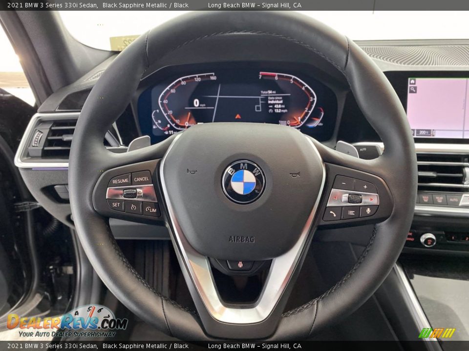 2021 BMW 3 Series 330i Sedan Black Sapphire Metallic / Black Photo #14