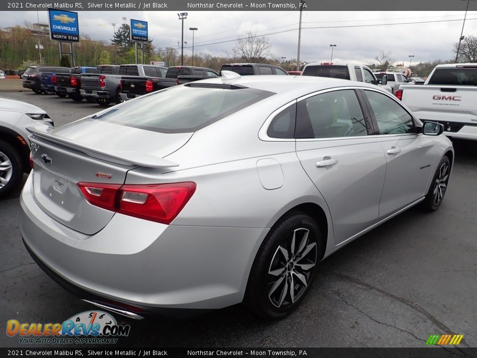 2021 Chevrolet Malibu RS Silver Ice Metallic / Jet Black Photo #6