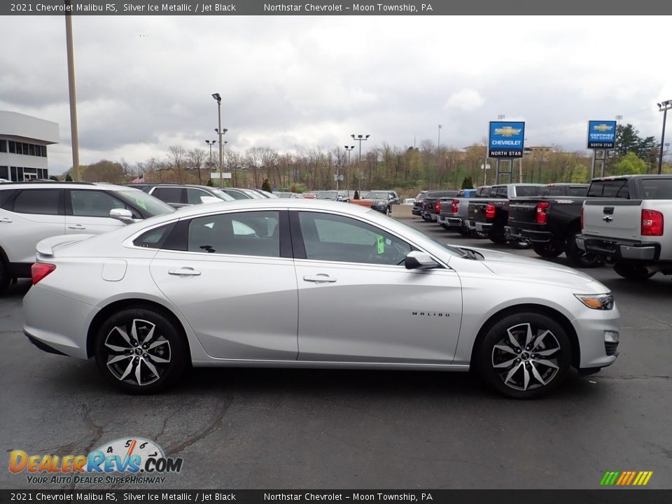 2021 Chevrolet Malibu RS Silver Ice Metallic / Jet Black Photo #7