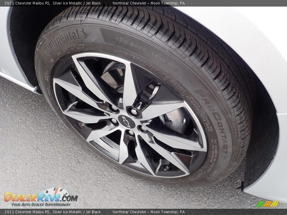 2021 Chevrolet Malibu RS Silver Ice Metallic / Jet Black Photo #10
