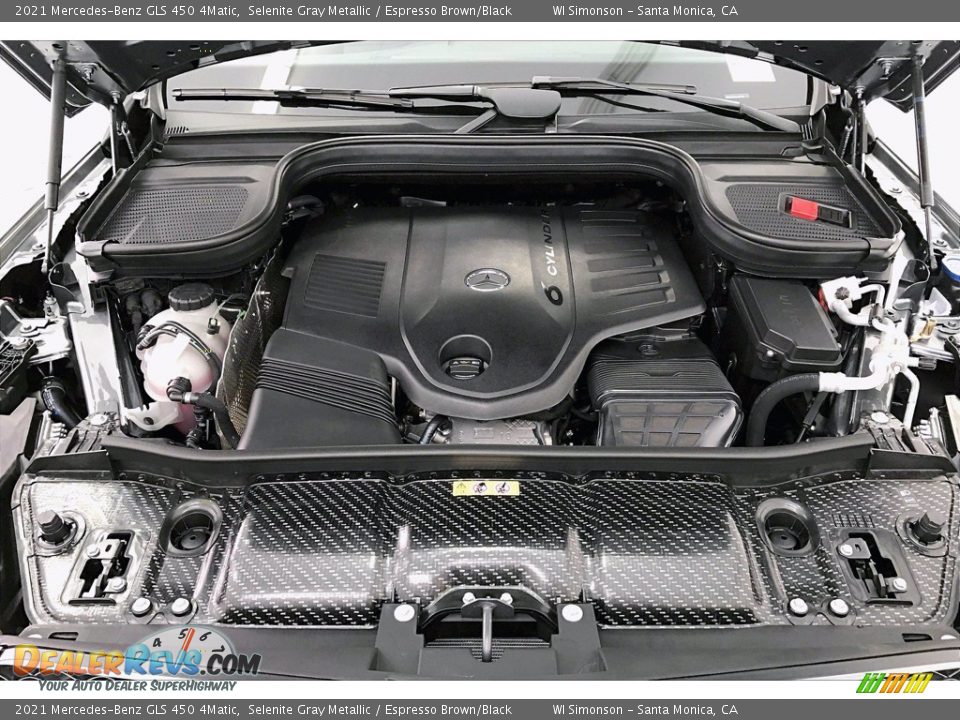 2021 Mercedes-Benz GLS 450 4Matic Selenite Gray Metallic / Espresso Brown/Black Photo #9