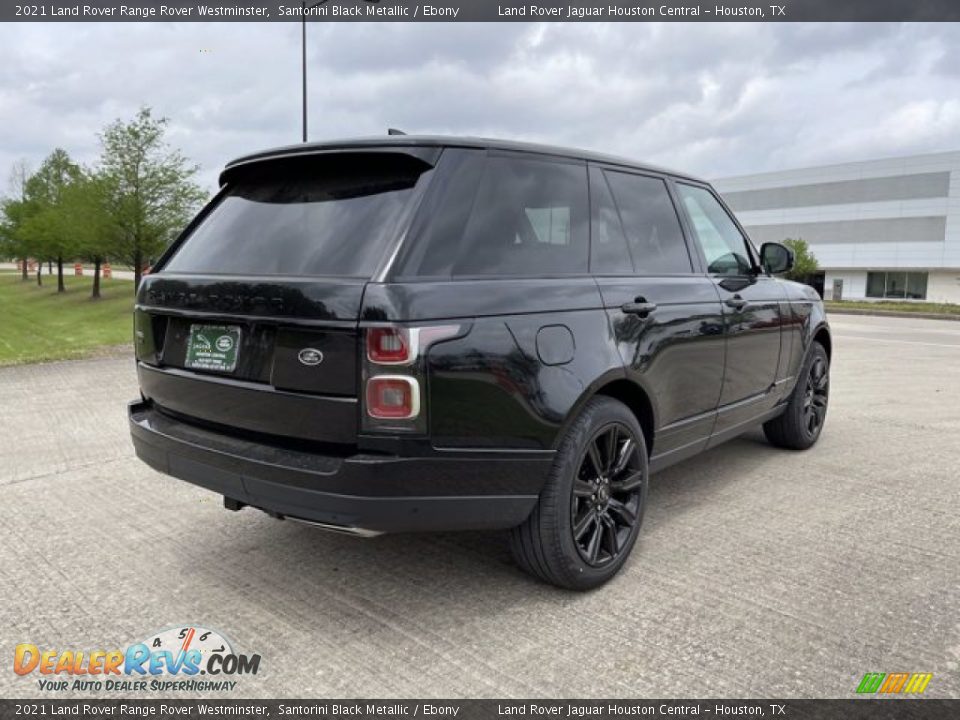 2021 Land Rover Range Rover Westminster Santorini Black Metallic / Ebony Photo #2