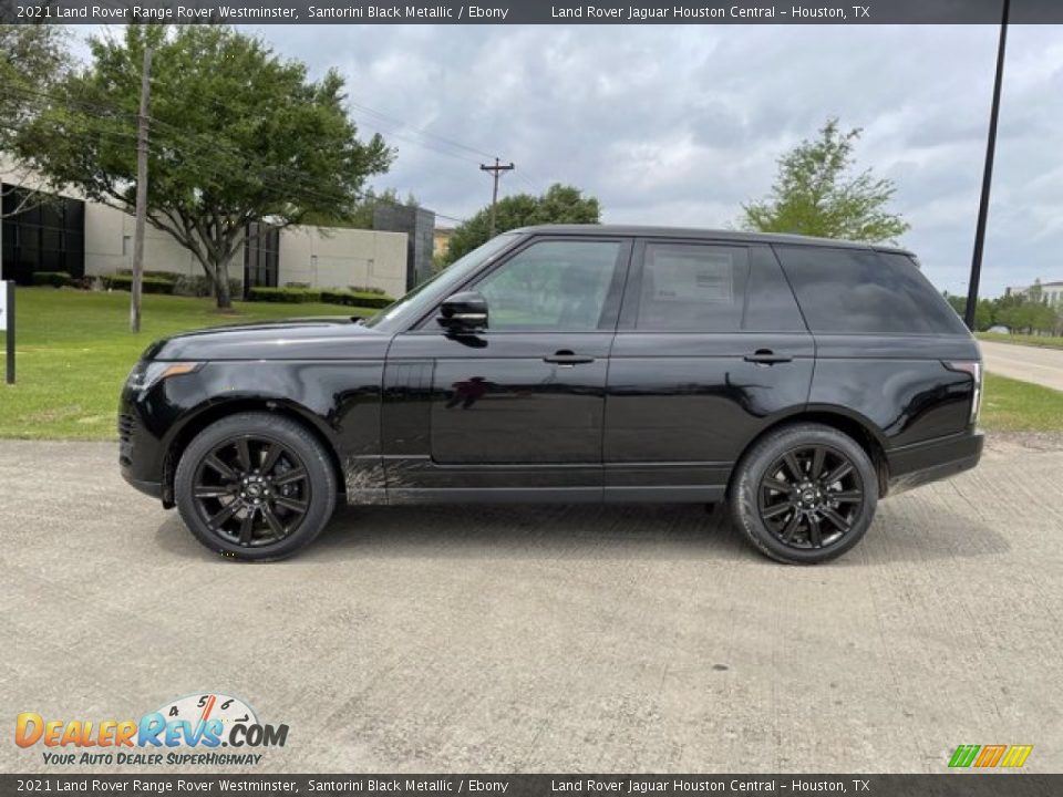 2021 Land Rover Range Rover Westminster Santorini Black Metallic / Ebony Photo #6