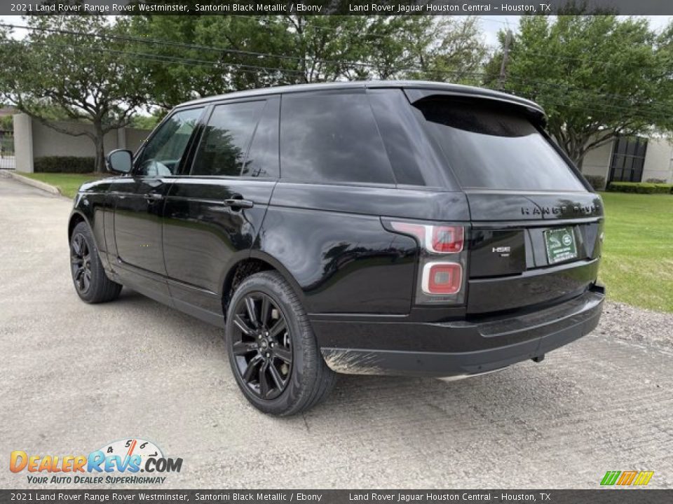 2021 Land Rover Range Rover Westminster Santorini Black Metallic / Ebony Photo #10