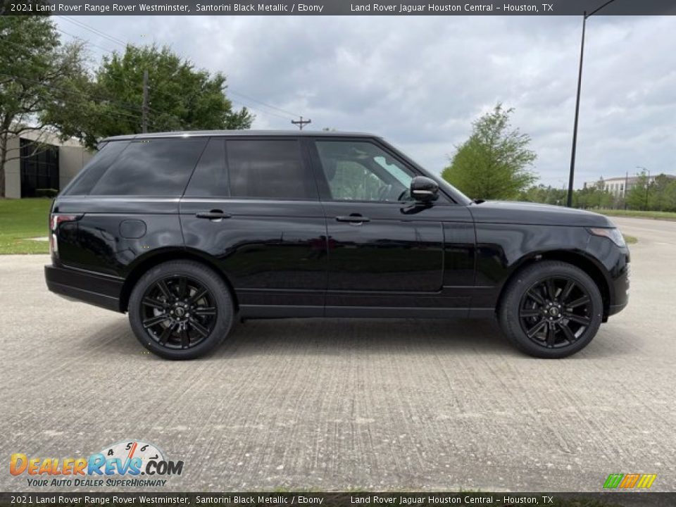 2021 Land Rover Range Rover Westminster Santorini Black Metallic / Ebony Photo #11