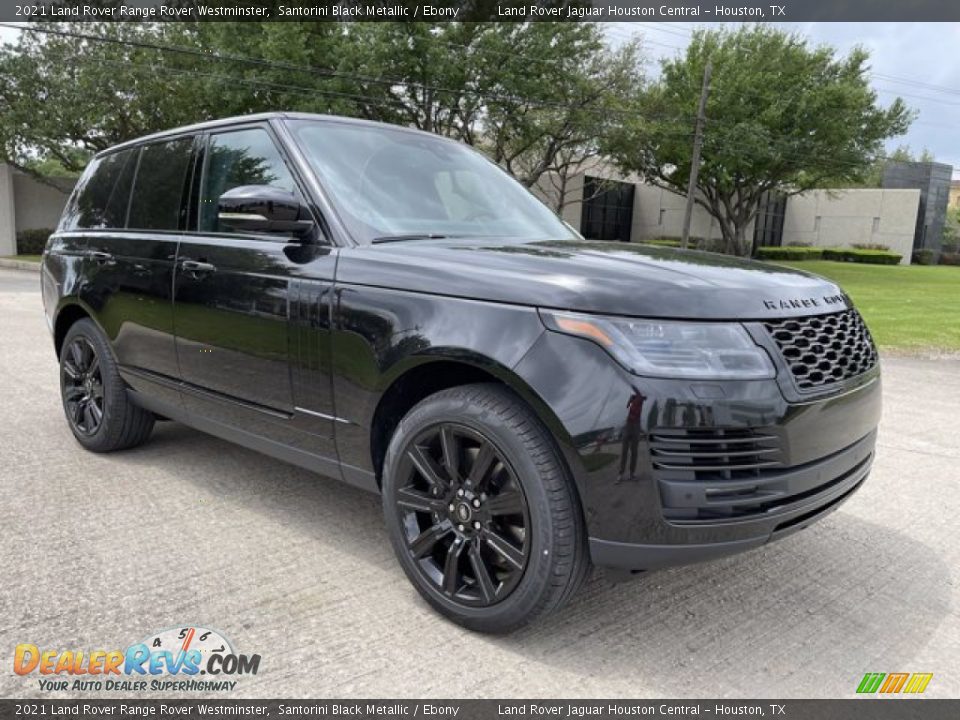 2021 Land Rover Range Rover Westminster Santorini Black Metallic / Ebony Photo #12