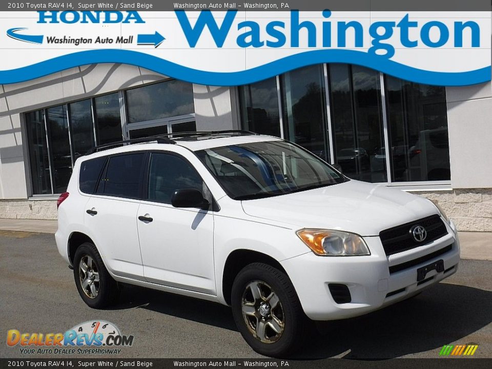 2010 Toyota RAV4 I4 Super White / Sand Beige Photo #1