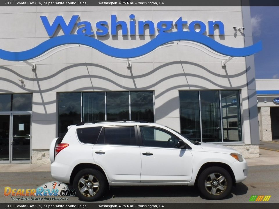 2010 Toyota RAV4 I4 Super White / Sand Beige Photo #2