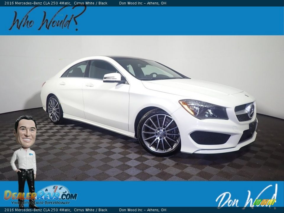 2016 Mercedes-Benz CLA 250 4Matic Cirrus White / Black Photo #1