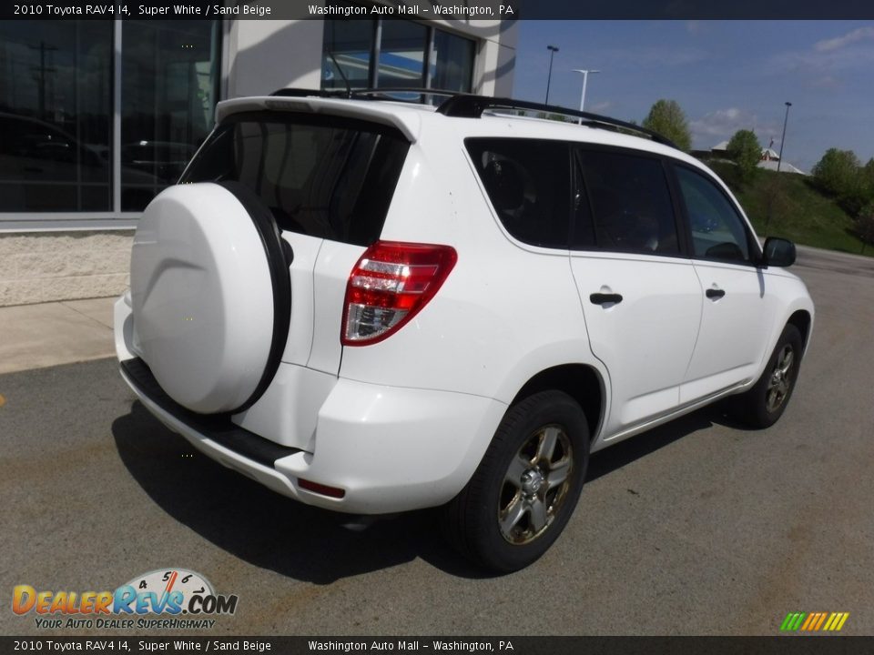 2010 Toyota RAV4 I4 Super White / Sand Beige Photo #8