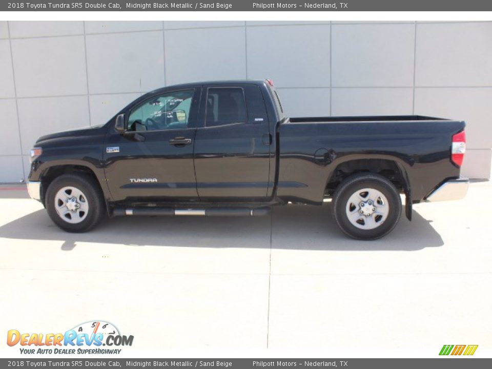 2018 Toyota Tundra SR5 Double Cab Midnight Black Metallic / Sand Beige Photo #11