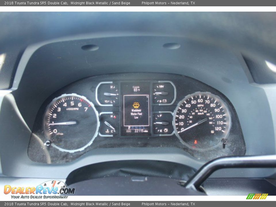 2018 Toyota Tundra SR5 Double Cab Midnight Black Metallic / Sand Beige Photo #16