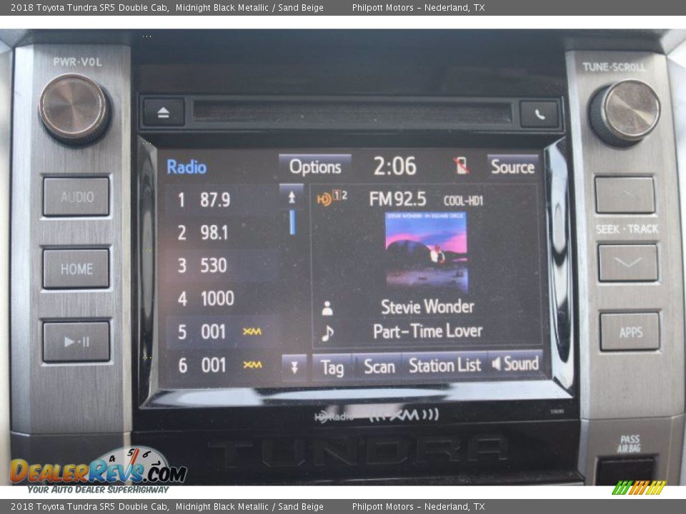 2018 Toyota Tundra SR5 Double Cab Midnight Black Metallic / Sand Beige Photo #18