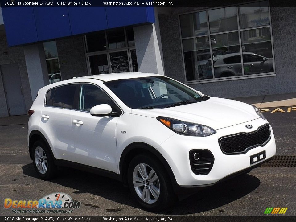 2018 Kia Sportage LX AWD Clear White / Black Photo #1