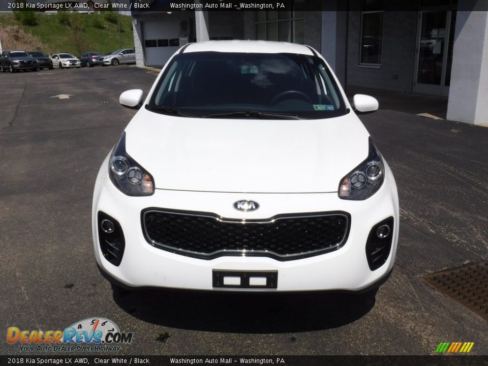 2018 Kia Sportage LX AWD Clear White / Black Photo #4