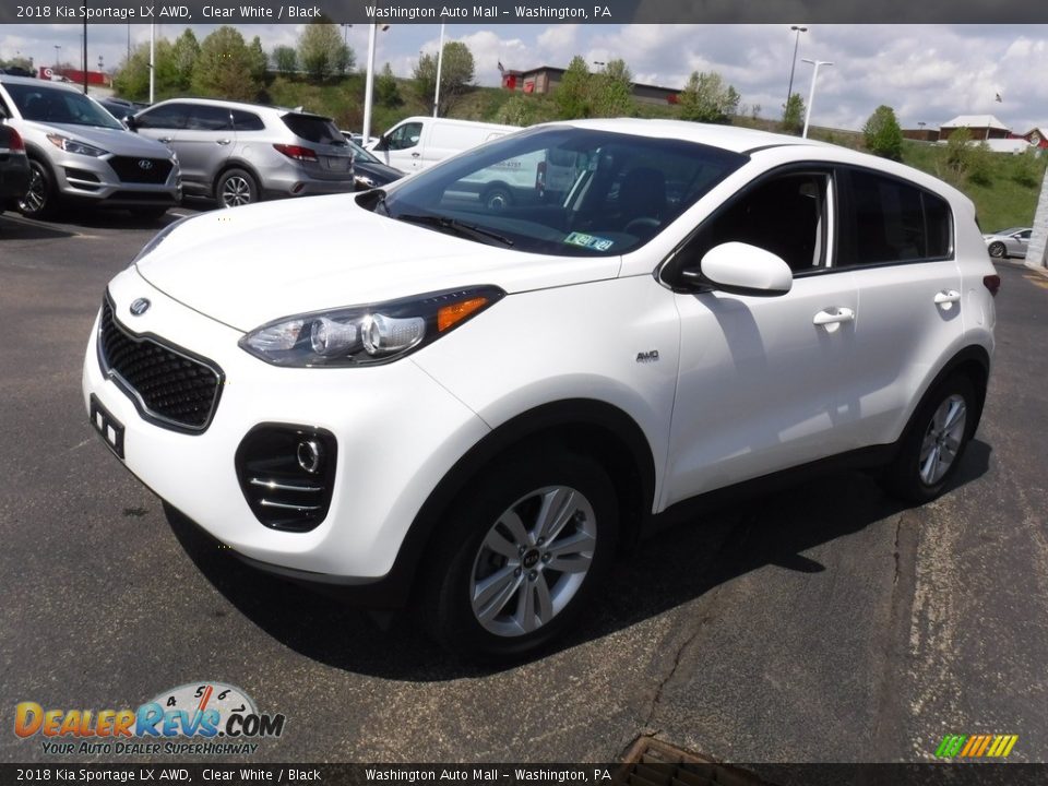 2018 Kia Sportage LX AWD Clear White / Black Photo #5