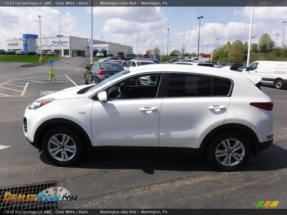 2018 Kia Sportage LX AWD Clear White / Black Photo #6