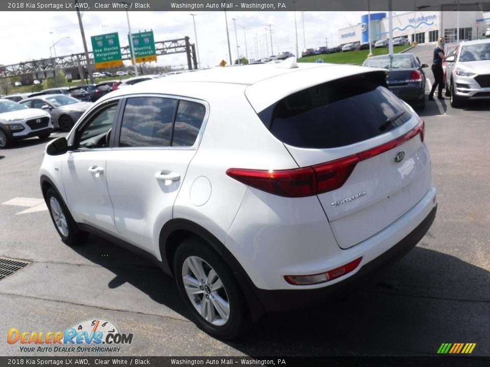 2018 Kia Sportage LX AWD Clear White / Black Photo #7