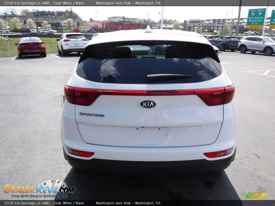 2018 Kia Sportage LX AWD Clear White / Black Photo #8