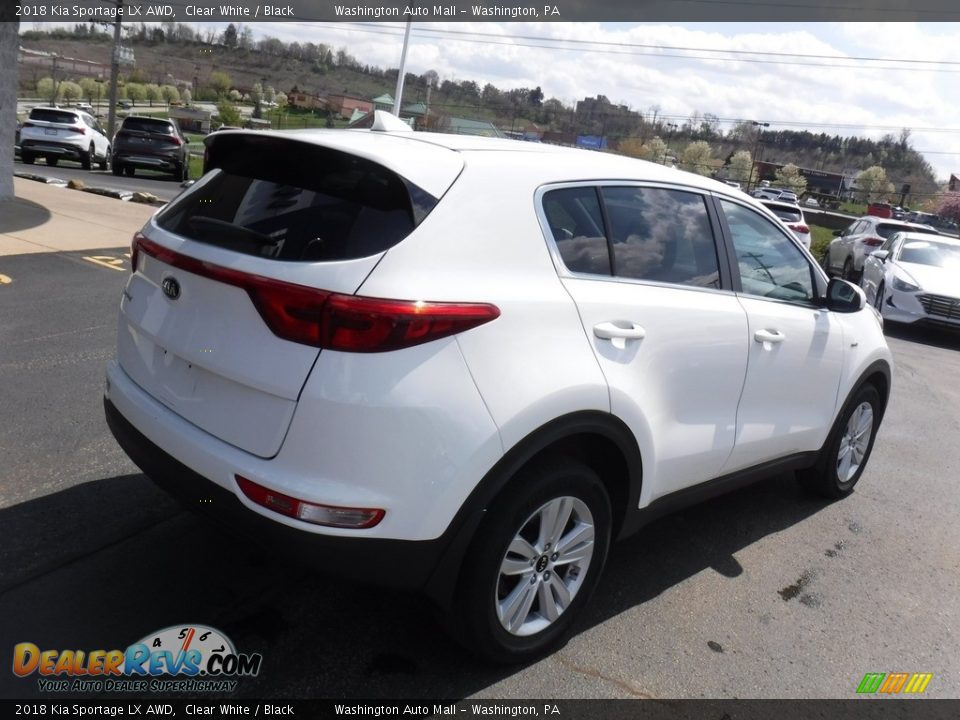 2018 Kia Sportage LX AWD Clear White / Black Photo #9