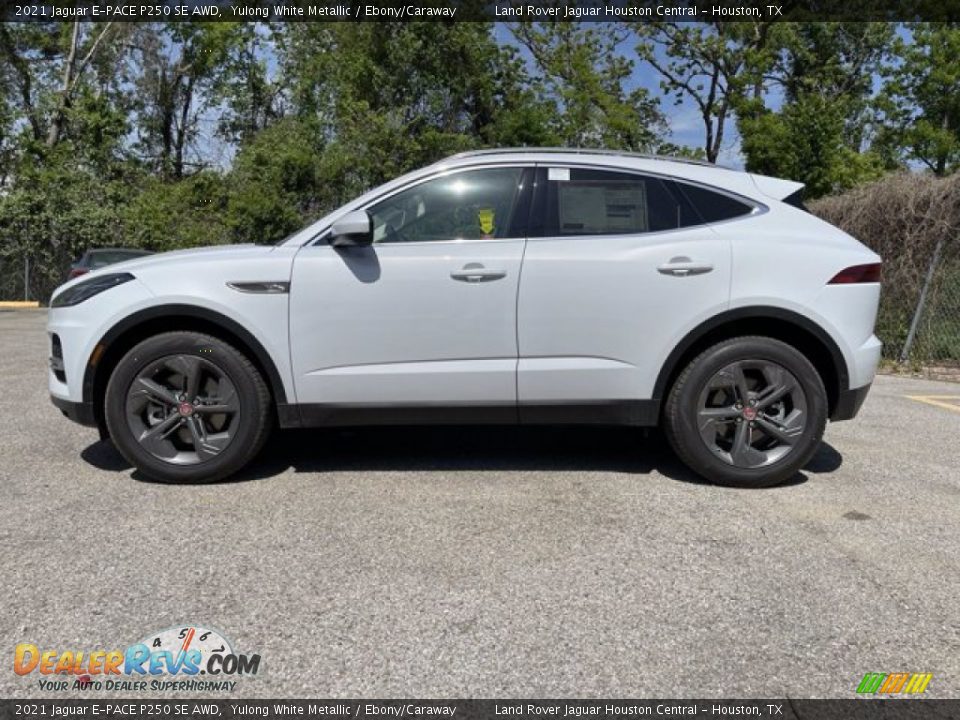 2021 Jaguar E-PACE P250 SE AWD Yulong White Metallic / Ebony/Caraway Photo #6