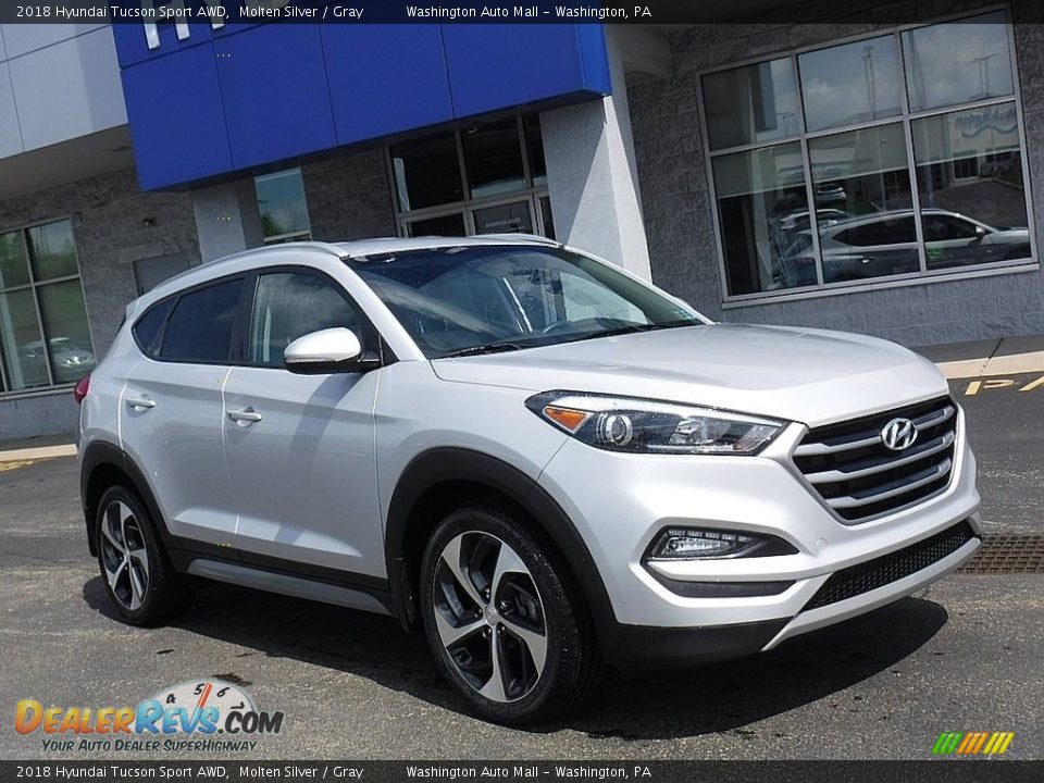 2018 Hyundai Tucson Sport AWD Molten Silver / Gray Photo #1