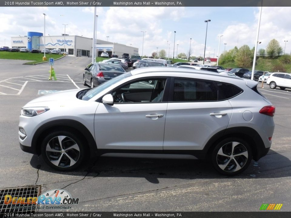 2018 Hyundai Tucson Sport AWD Molten Silver / Gray Photo #6