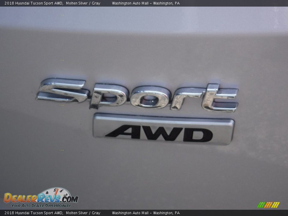 2018 Hyundai Tucson Sport AWD Molten Silver / Gray Photo #9