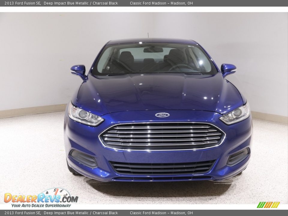2013 Ford Fusion SE Deep Impact Blue Metallic / Charcoal Black Photo #2