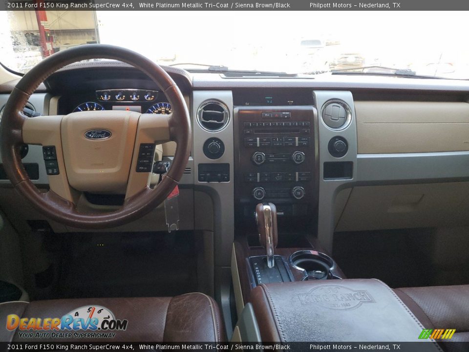 2011 Ford F150 King Ranch SuperCrew 4x4 White Platinum Metallic Tri-Coat / Sienna Brown/Black Photo #5
