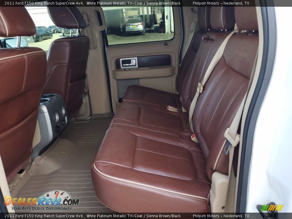 2011 Ford F150 King Ranch SuperCrew 4x4 White Platinum Metallic Tri-Coat / Sienna Brown/Black Photo #6