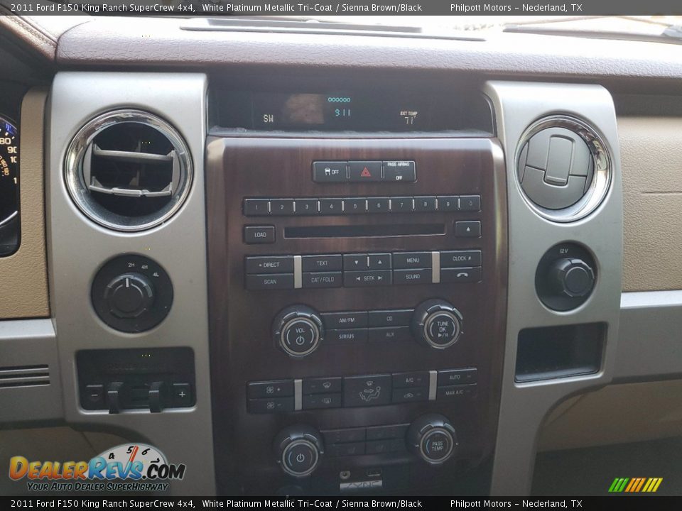2011 Ford F150 King Ranch SuperCrew 4x4 White Platinum Metallic Tri-Coat / Sienna Brown/Black Photo #18