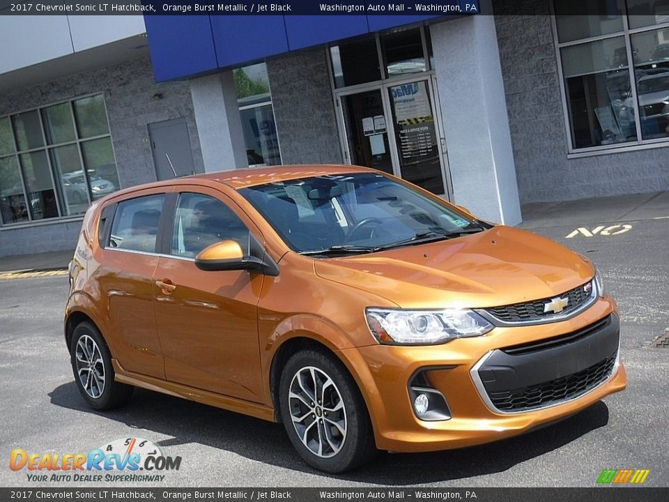 2017 Chevrolet Sonic LT Hatchback Orange Burst Metallic / Jet Black Photo #1