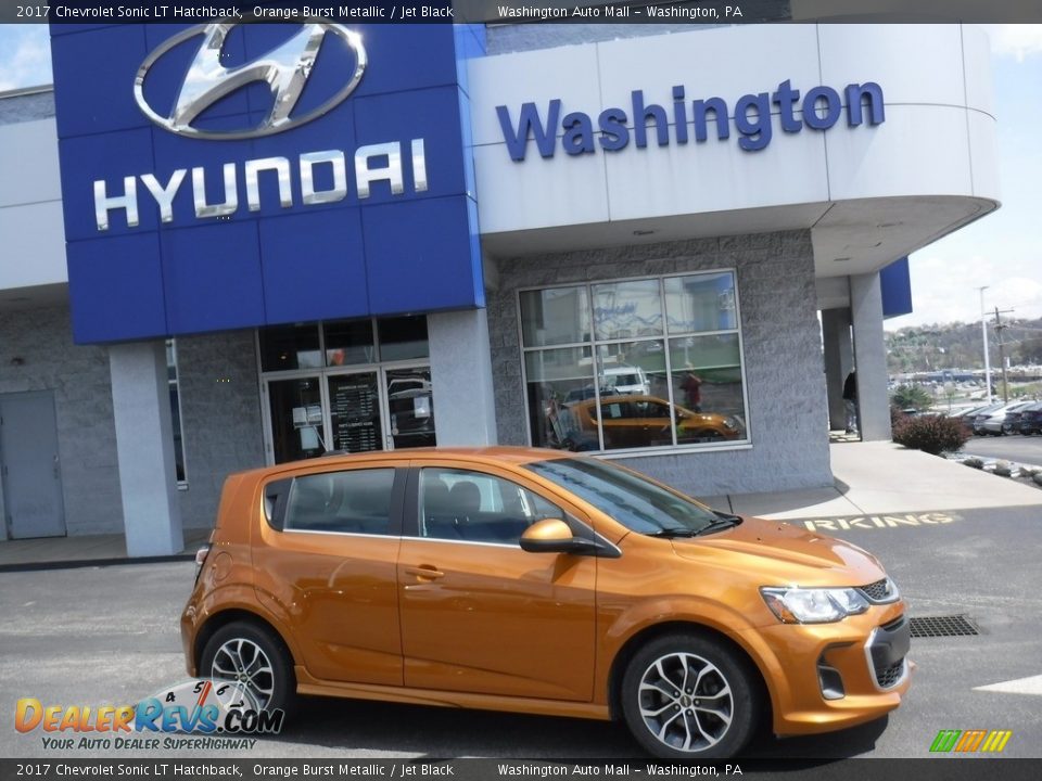 2017 Chevrolet Sonic LT Hatchback Orange Burst Metallic / Jet Black Photo #2