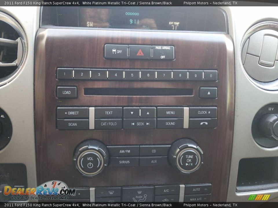 2011 Ford F150 King Ranch SuperCrew 4x4 White Platinum Metallic Tri-Coat / Sienna Brown/Black Photo #19
