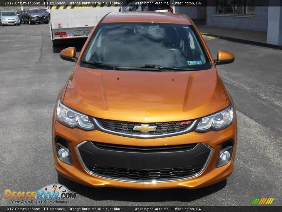 2017 Chevrolet Sonic LT Hatchback Orange Burst Metallic / Jet Black Photo #3