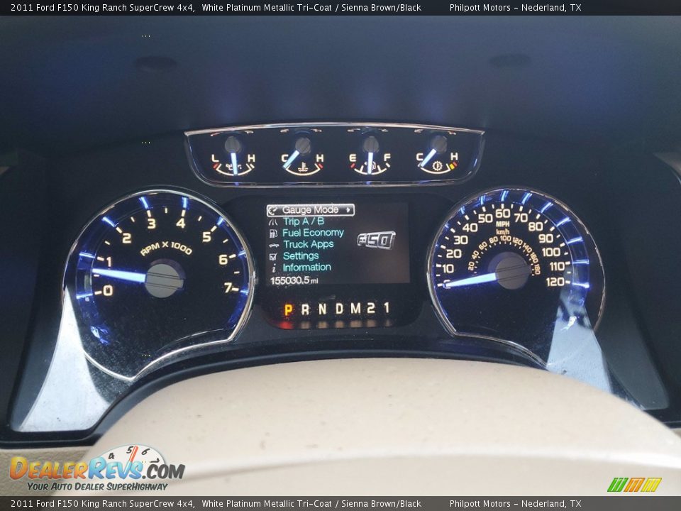 2011 Ford F150 King Ranch SuperCrew 4x4 White Platinum Metallic Tri-Coat / Sienna Brown/Black Photo #21