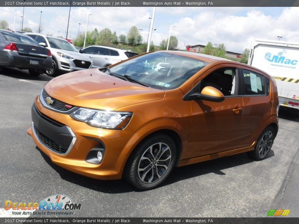 2017 Chevrolet Sonic LT Hatchback Orange Burst Metallic / Jet Black Photo #5