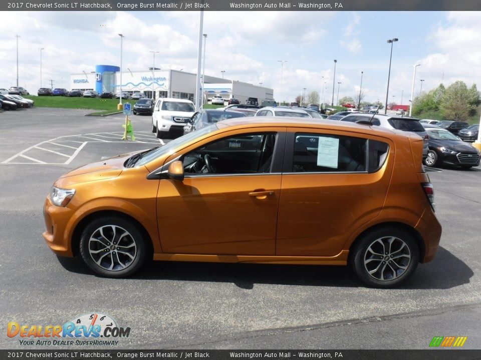 2017 Chevrolet Sonic LT Hatchback Orange Burst Metallic / Jet Black Photo #6