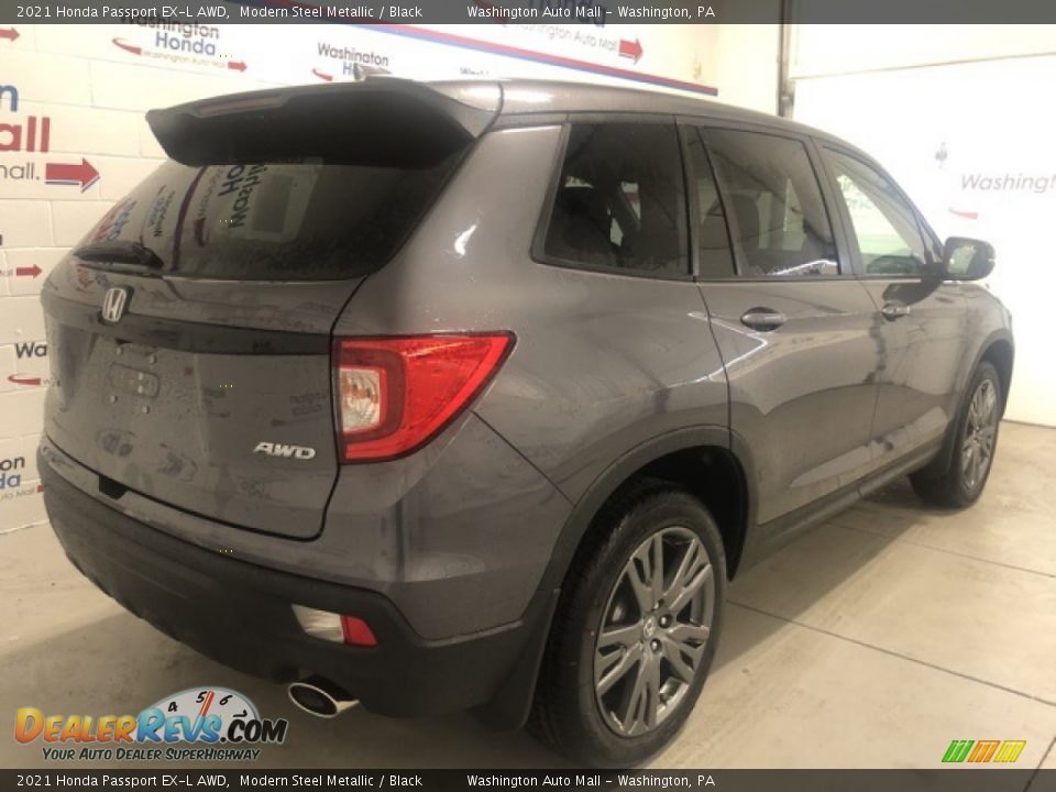 2021 Honda Passport EX-L AWD Modern Steel Metallic / Black Photo #3