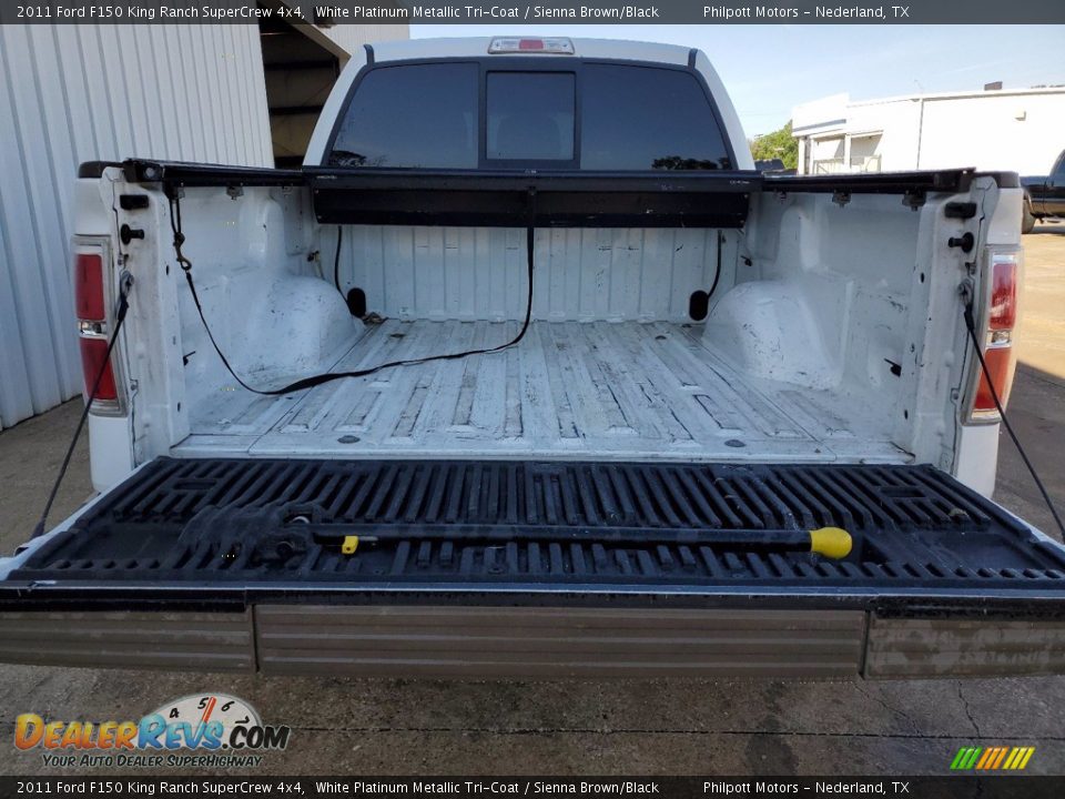 2011 Ford F150 King Ranch SuperCrew 4x4 White Platinum Metallic Tri-Coat / Sienna Brown/Black Photo #23